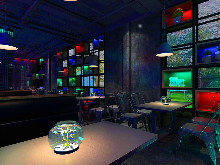 三毛燒烤餐飲空間設計-5